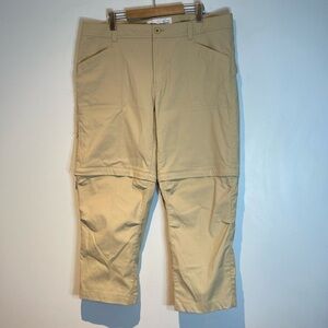 Mountain equipment company cropped convertible hiking pants tan size 18